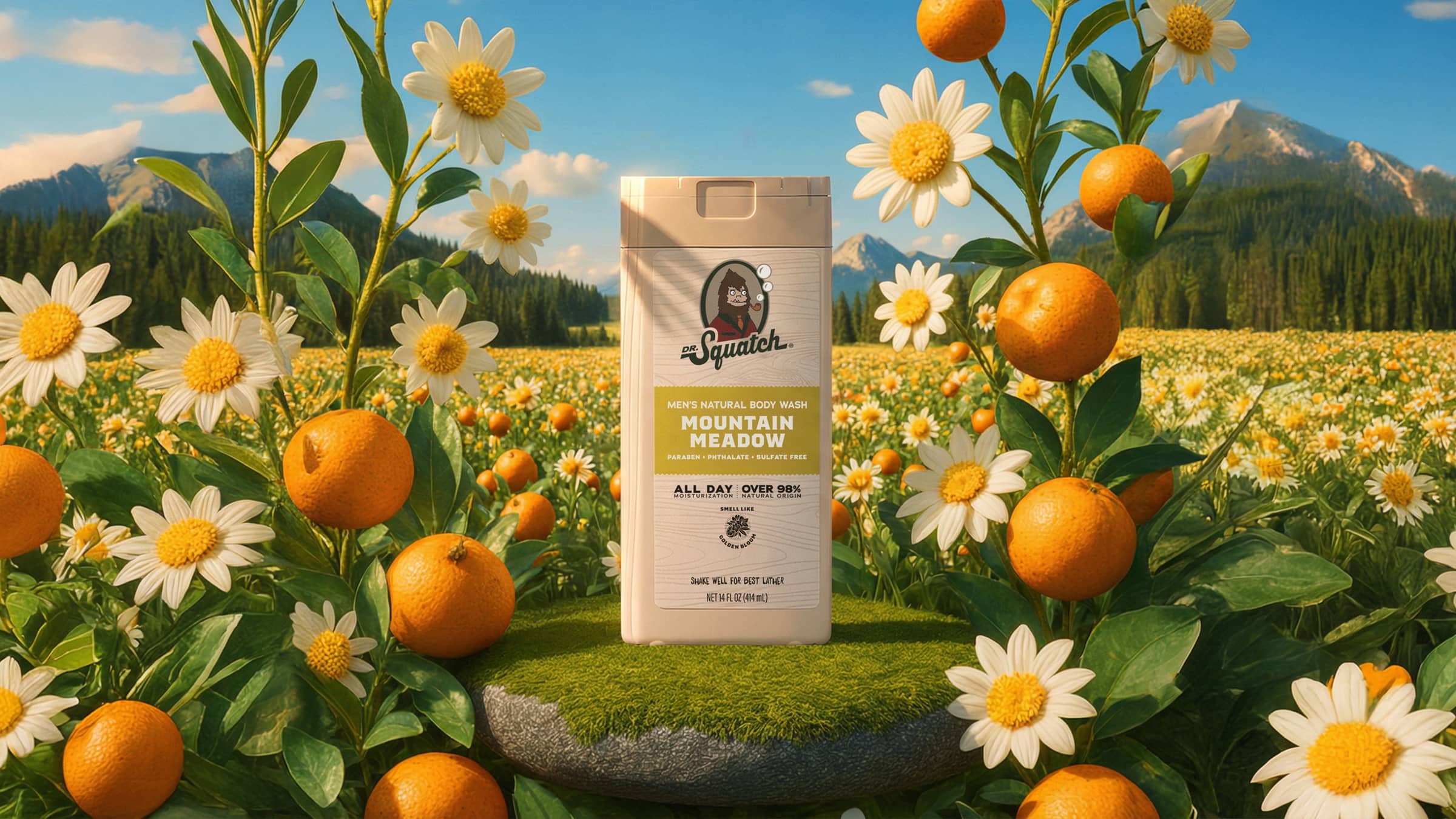 14 oz Mountain Meadow Body Wash - Image 2